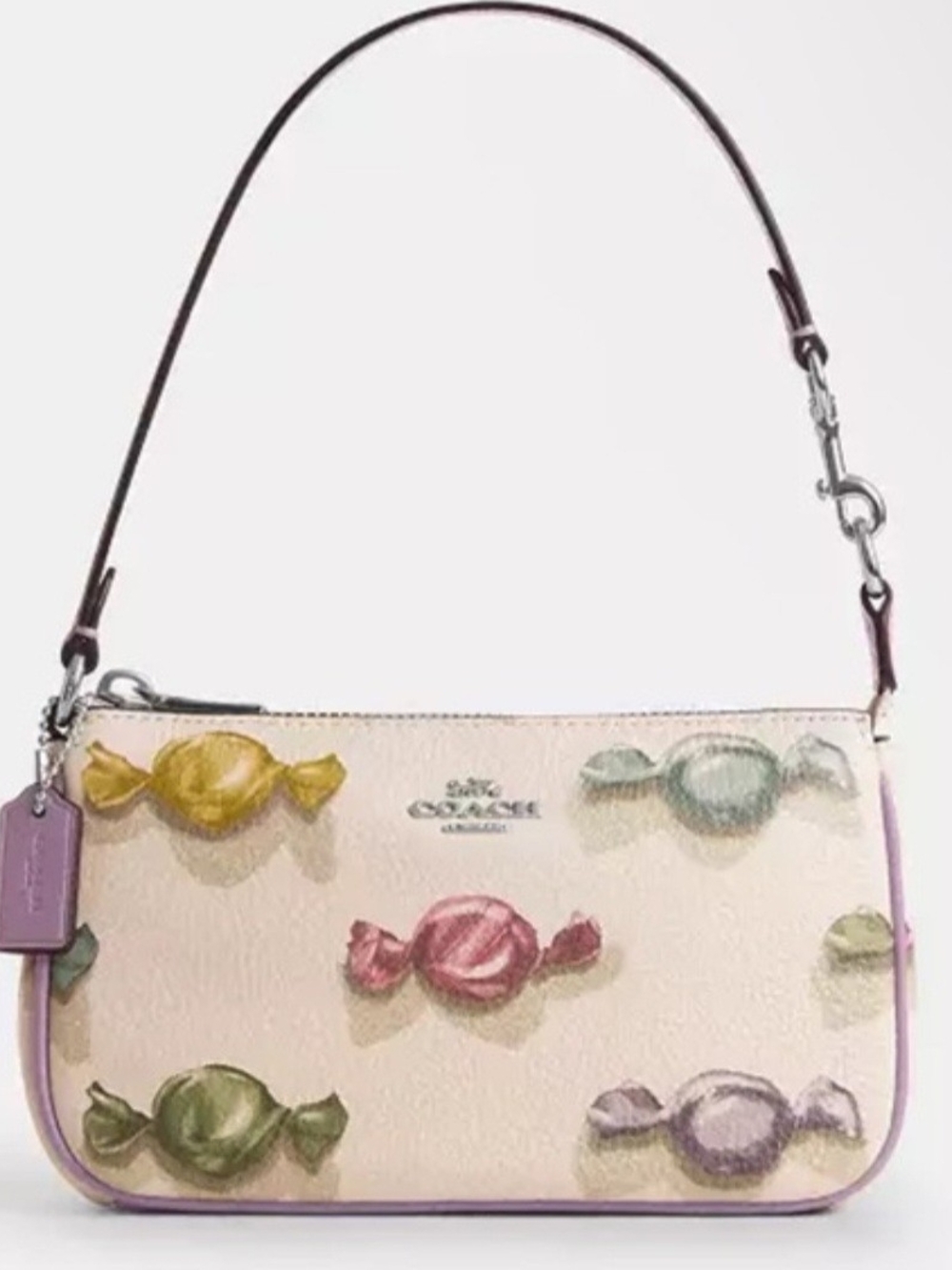 Coach Nolita 19 Candy Print Cream Mini Shoulder Bag- NWT